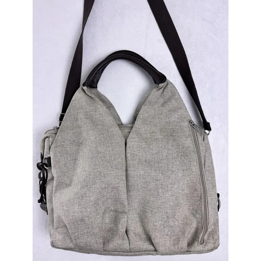 Lässig Green Label Neckline Diaper Bag Eco-Friendly Shoulder Tote Gray